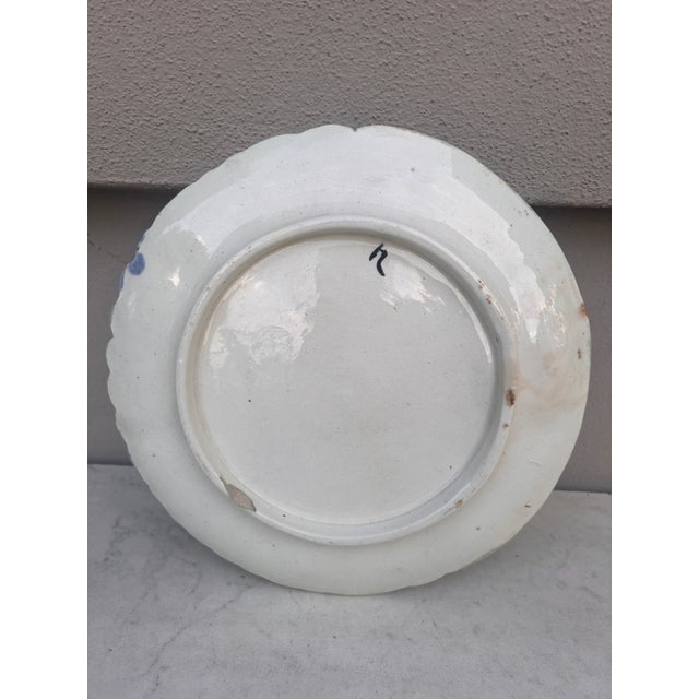 Orchies French Majolica Asparagus Plate Orchies, Circa 1890 For Sale - Image 4 of 5