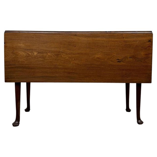 18th Century Antique English Walnut Drop-Leaf Gateleg Table For Sale - Image 6 of 13