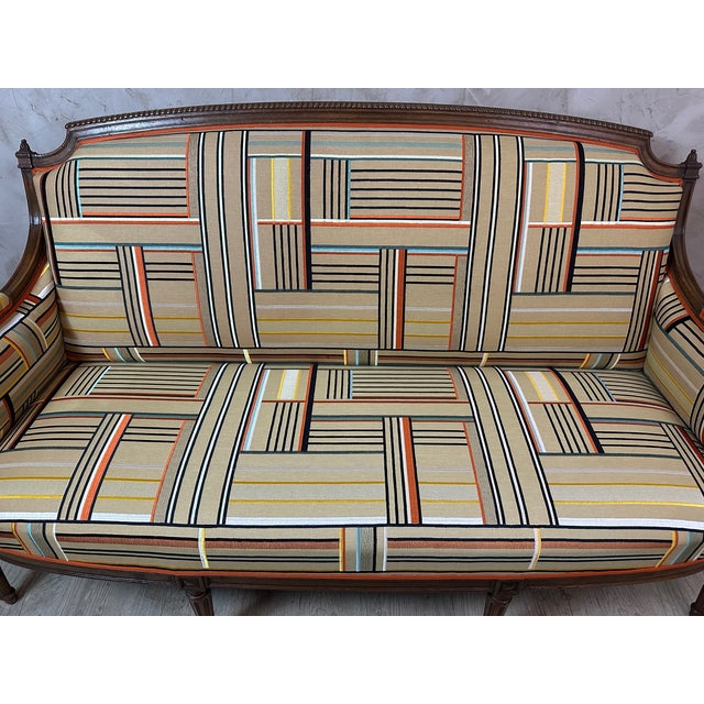 Textile Louis XVI Style Sofa For Sale - Image 7 of 18