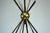 Stilnovo Mid-Century Italian Brass and Opaline Glass Chandelier from Stilnovo, 1950s For Sale - Image 4 of 16
