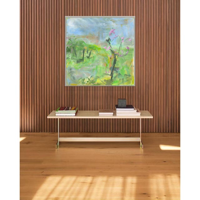 "Hakodate, Spring" by Trixie Pitts Large Abstract Landscape Oil Painting For Sale In Nashville - Image 6 of 10