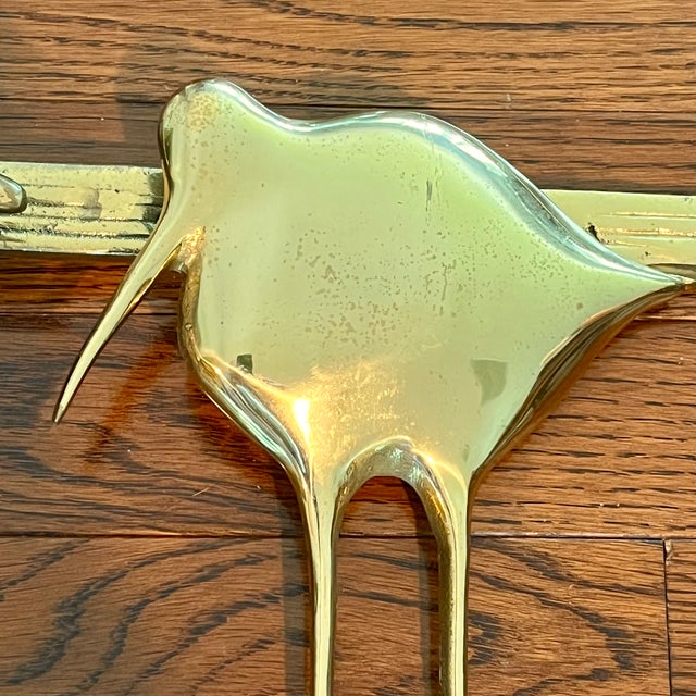 1980 MCM Bijan Bahar Brass Wall Art Sculpture Nantucket Sandpipers or Shorebirds For Sale - Image 13 of 18