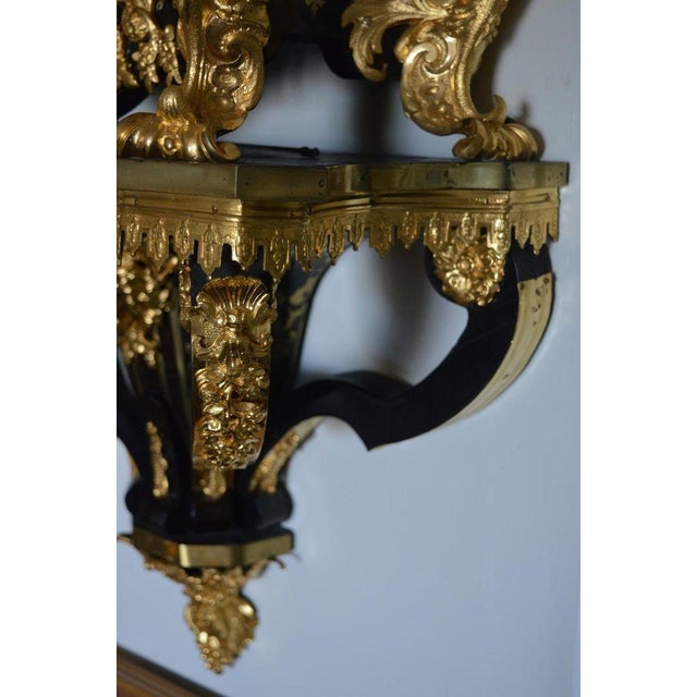 Monumental 19th Century French Boulle Cartel Clock With Pedestal For Sale - Image 14 of 15
