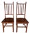 Hunt Country Mission Style Cherry Side Chairs - A Pair For Sale