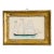 Original Hand-Painted Sailboat Painting in a Vintage Italian Frame For Sale