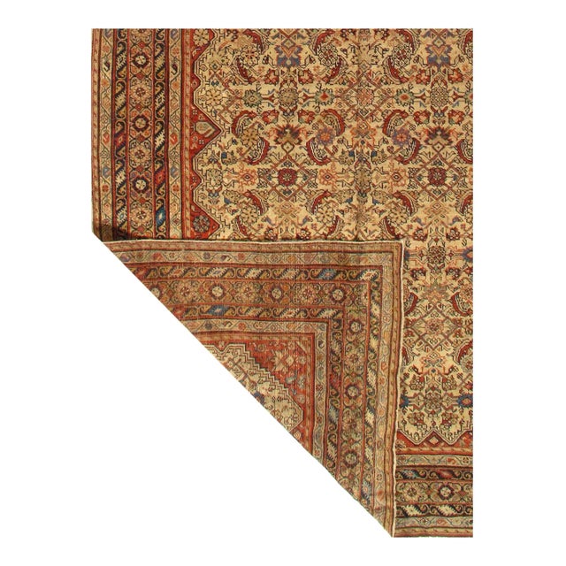 Traditional Beige Fine Antique Persian Nw Rug 5'6'' X 13' For Sale - Image 3 of 10