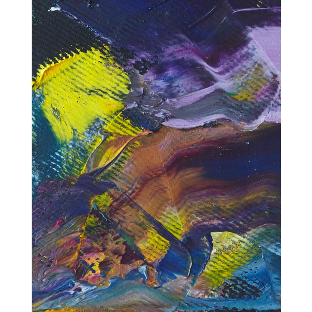 "Colourscape 4" Small Abstract Oil Painting by Simon Findlay For Sale - Image 4 of 6