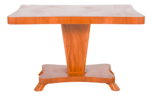 English Dining Table with Central Pedestal, 1920s