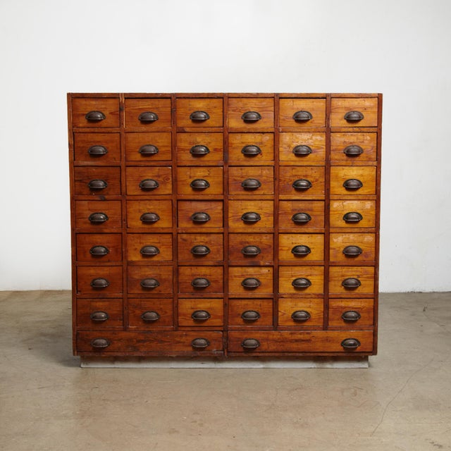 1930s Vintage Danish Oak Apothecary Cabinet Chairish