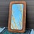 One of a kind decorative wall mirror featuring a hand crafted thick plywood frame which was sculpted to reveal various...