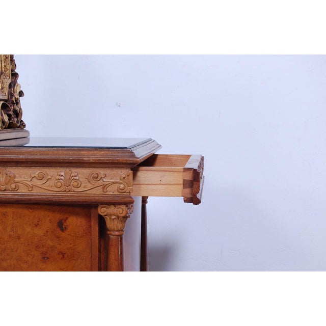 Art Nouveau Green Marble Top Nightstands, Set of 2 For Sale - Image 14 of 17