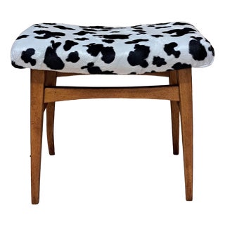 Vintage Nordic Ottoman, 1960s For Sale