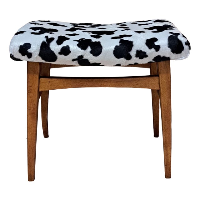 Vintage Nordic Ottoman, 1960s For Sale