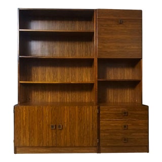 Shelf Unit in Rosewood Veneer, 1950s, Set of 2 For Sale