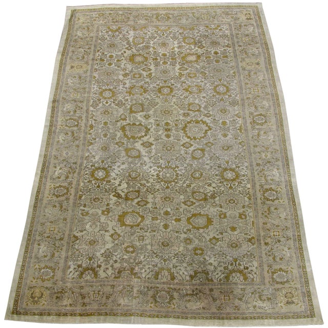 1900 - 1909 Early 20th Century Antique Sultanbad Rug For Sale - Image 5 of 7