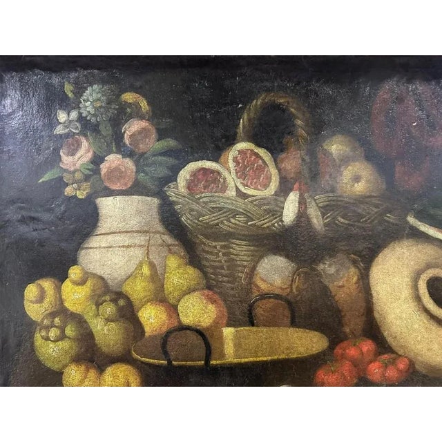 Spanish School Artist, Still Life, 17th Century, Oil on Canvas, Framed For Sale - Image 4 of 9