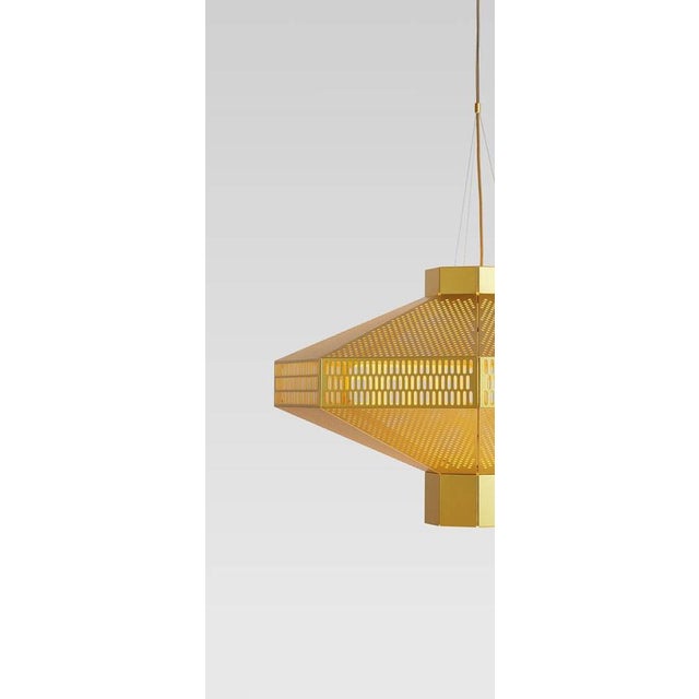 Not Yet Made - Made To Order Golden Ma-Rock T Me Suspension Lamp by Jaime Hayson for Parachilna For Sale - Image 5 of 12