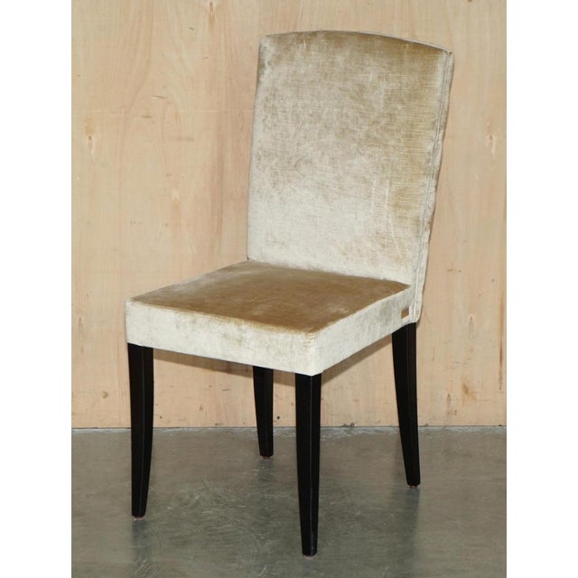 Chesterfield Dining Chairs in Tufted Velvet Upholstery from Fendi Casa, Set of 4 For Sale - Image 15 of 18