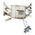 Late 20th Century Late 20th Century Sculptural Metal Garden Wreath With Watering Cans & Weathered Patina For Sale - Image 5 of 12