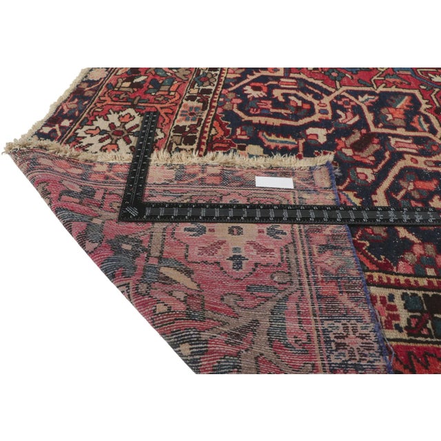 Mid 20th Century Vintage Persian Bakhtiari Rug - 10'01 X 15'02 For Sale - Image 5 of 9