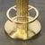 Mid-Century Designed for Leisure Fluted & Cream Upholstered Brass Counter Stool For Sale - Image 9 of 10
