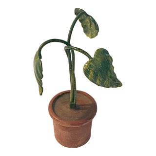 Rare Miniature Bronze of a Potted Plant For Sale