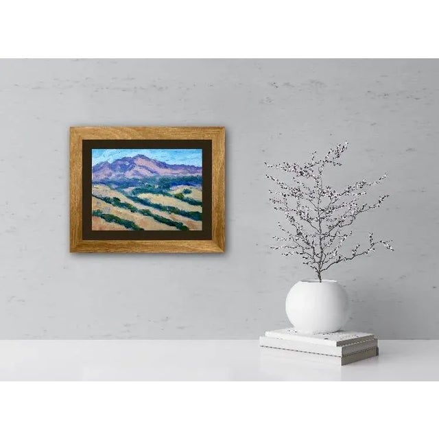 Mt. Diablo 8x6 oil on linen panel Signed Haas Unframed. Frames shown are for sample only.