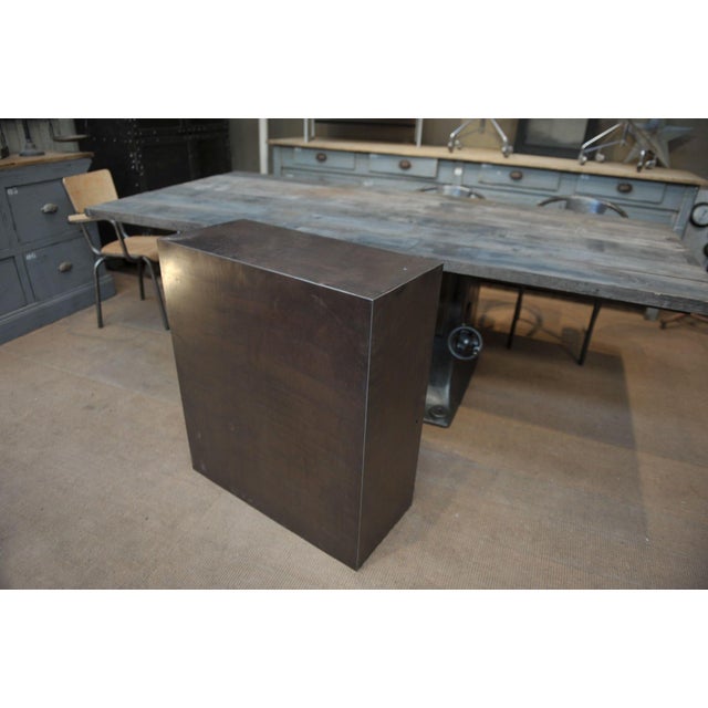 Industrial Base Unit with 2 Drawers, 1950s For Sale - Image 10 of 11