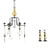 Erik Hoglund Swedish, 1932-1998 Art Glass Candle Chandelier & Candlesticks - 3 Piece Set For Sale