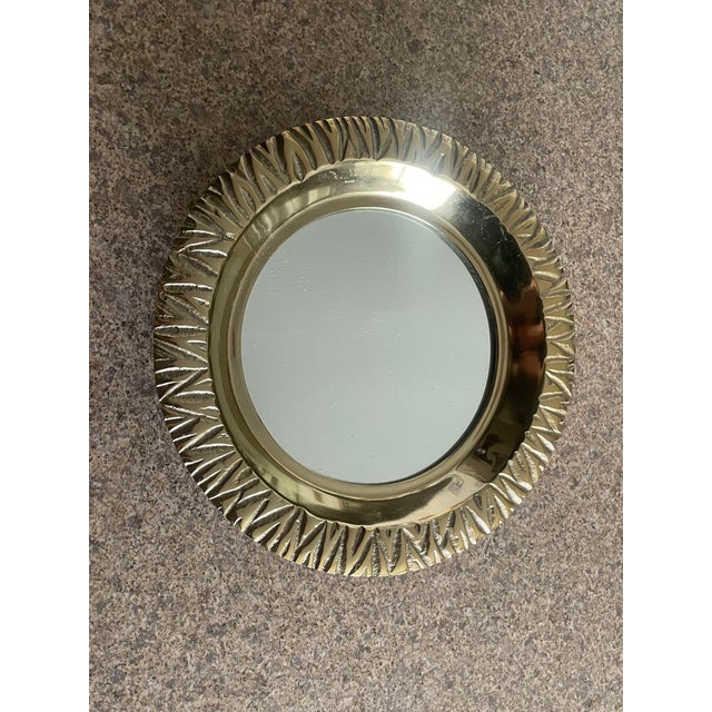 Elevated Brass and Mirror Tray For Sale - Image 4 of 7