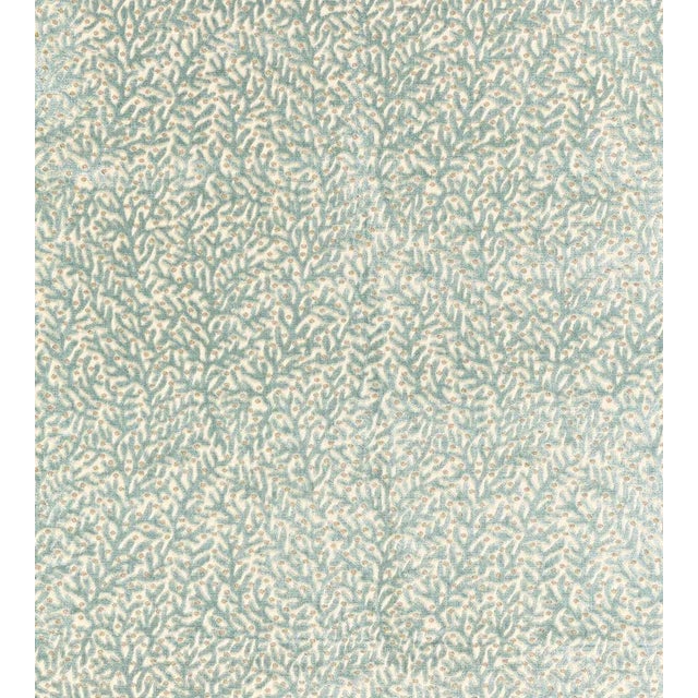 The House of Scalamandré Corallina Velvet Fabric, Lagoon For Sale