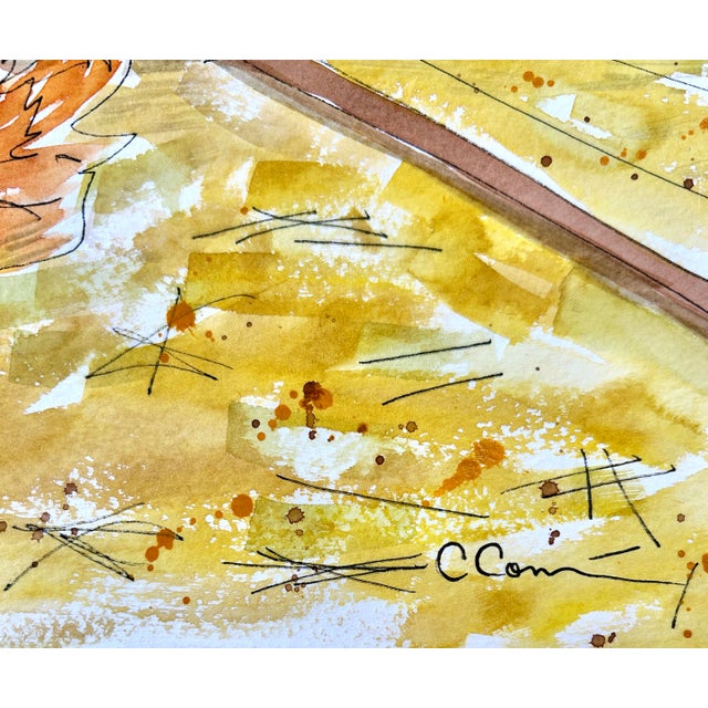 Giclee Print Watercolor Painting “Holly’s Chicken Yard” For Sale - Image 6 of 10