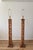 Mid-Century Modern Late 20th Century Tall McGuire Style Rattan Lattice Floor Lamps - a Pair For Sale - Image 3 of 12