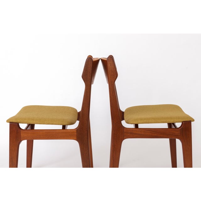 Vintage Teak Dining Chairs in the style of Erik Buch, 1960s, Set of 4 For Sale - Image 6 of 10