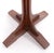 Mid 20th Century Arts & Crafts Oak Coat Tree Rack Iron Double Hooks For Sale - Image 5 of 6
