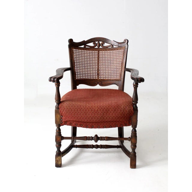Antique Louis Xlll Style Armchair With Cane Back For Sale - Image 13 of 13