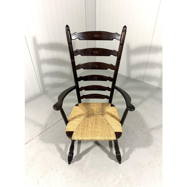 Brutalist Rustic High Ladder Back Armchair, 1960s For Sale - Image 6 of 18