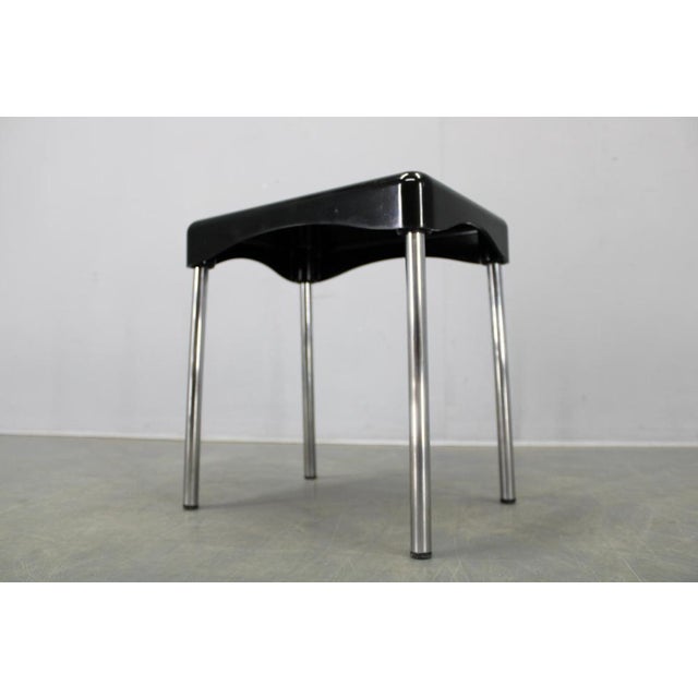 Mid-Century Plastic Marmore Stool by Carrara & Matta, Italy, 1970s For Sale - Image 9 of 11
