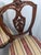 Wood Late 20th Century Pair of French Louis XV Style Carved Walnut Side Chairs With Burgundy & Gold Damask Upholstery For Sale - Image 7 of 17