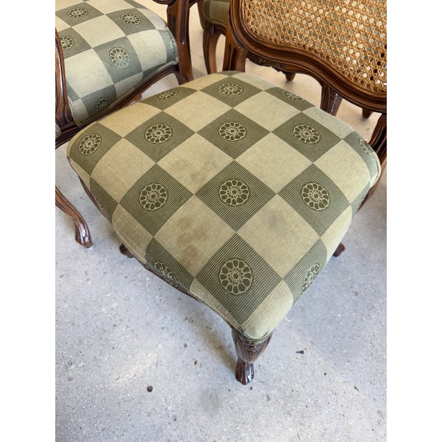 Vintage Louis XV Style Cane Back Dining Chairs - Set of 10 For Sale - Image 16 of 17