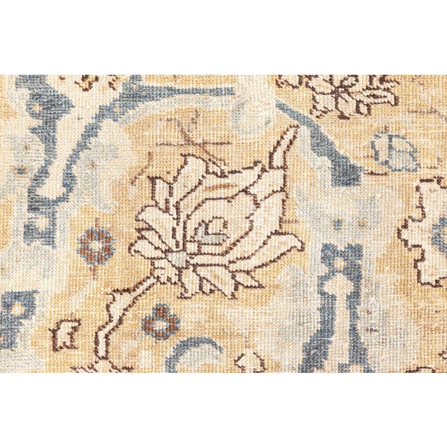 Authentic Persian Tabriz Botanic Handwoven Wool Rug For Sale In New York - Image 6 of 8