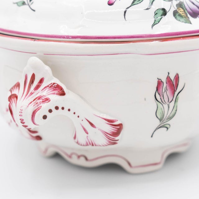 Antique French Soup Tureen from Lunéville, Early 20th Century For Sale - Image 13 of 18