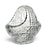 Mid-to-Late 20th Century Czech Bohemian Queen’s Lace Cut Crystal Basket 6" For Sale - Image 4 of 12