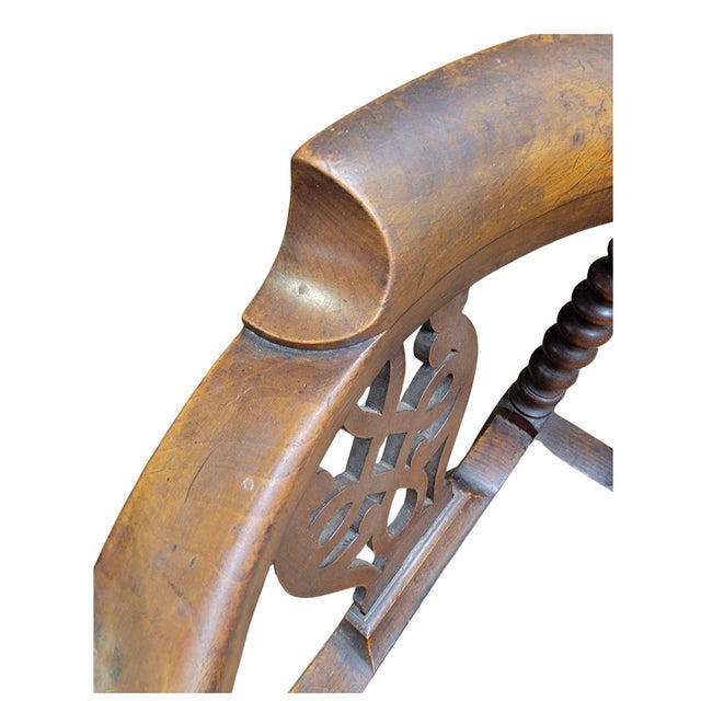 A Late 19th Century Bobbin Turned Corner Chair For Sale - Image 4 of 6