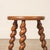 Wood 1950s Short French Wood Tripod Stool For Sale - Image 7 of 9