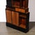Wood 1930s Art Deco Walnut & Black Lacquer Skyscraper Style Bookshelf With Chrome Pulls For Sale - Image 7 of 12