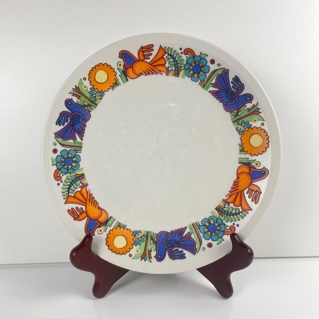 1970s Acapulco Dinner Plates by Villeroy and Boch, 1970s, Set of 4 For Sale - Image 5 of 13