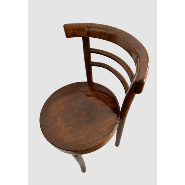 Light Bistro Chairs in Bentwood in the style of Thonet, 1920, Set of 3 For Sale - Image 4 of 7