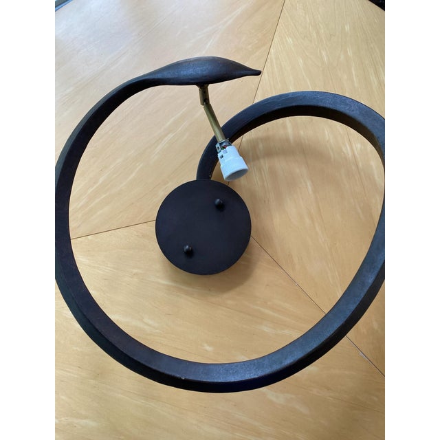 Art Nouveau 1970s Alfea Ceiling Pendant Made in Italy by Lamp International (22.5"d) For Sale - Image 3 of 13