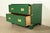 Drexel Heritage Mid-Century Hollywood Regency Campaign Green Lacquered Nightstand | Circa 1970s For Sale In South Bend - Image 6 of 12